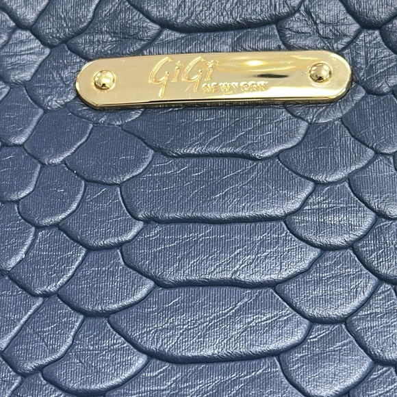 Navy Blue Clutch with Tassel - Picture 2 of 9